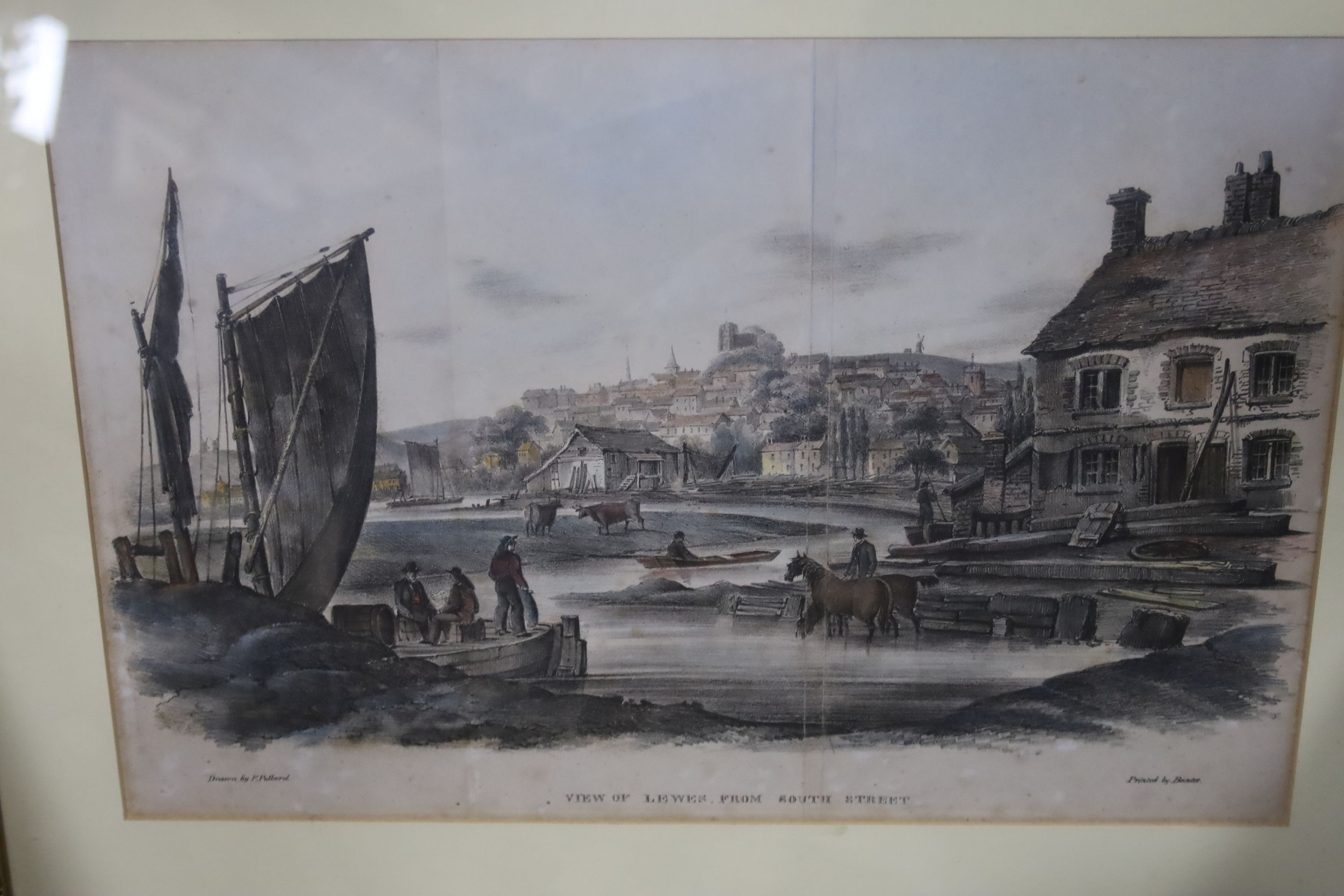 A collection of 18th/19th century prints of Lewes